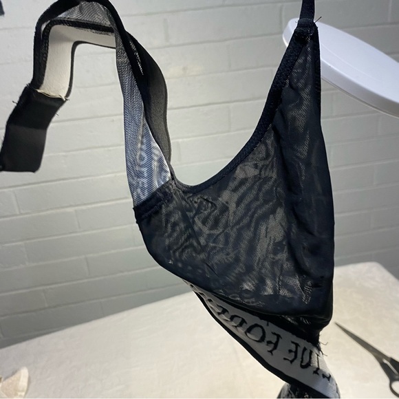 ALF Mesh Bralette A$$holes Live Forever Linda Finegold Printed Bra Skeleton GUC - Picture 4 of 9